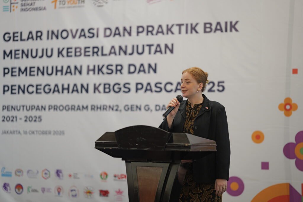 Zilla Boyer, Second Secretary Bidang Politik dan Hak Asasi Manusia Kedutaan Besar Kerajaan Belanda untuk Indonesia, yang berkesempatan hadir di acara menyampaikan bahwa Pemerintah Kerajaan Belanda bangga menjadi mitra strategis YGSI (RUTGERS INDONESIA)